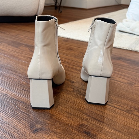 Zara Triangular Heeled Booties - Picture 7 of 9